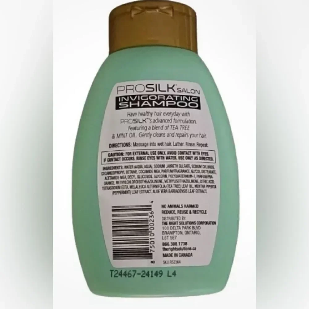 🛍️ Pro Silk Salon Invigorating Tea tree Oil Shampoo + Conditioner 14FLOZ